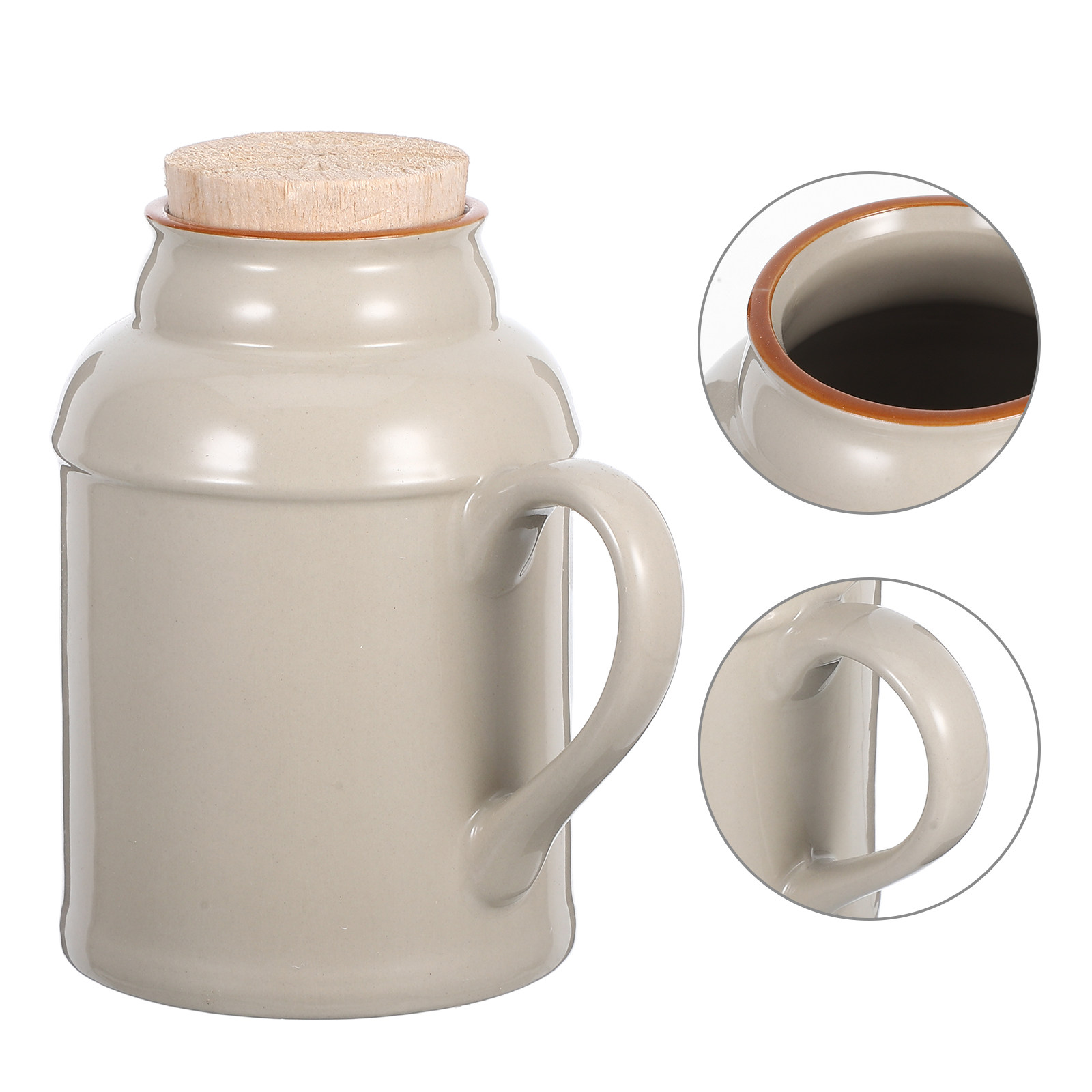 Water Tea And Coffee - Dekoratif Vintage Seramik Su Isıtıcısı Kapaklı