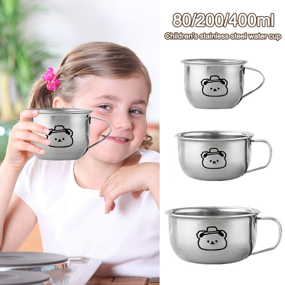 Coffee Tea Cups - 80/200/400ML Çocuk Su Bardağı Ayı Tasarımlı