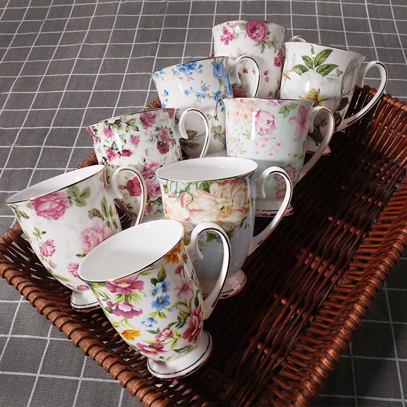 Coffee Tea English - Yaratıcı Bone China kupa ev su