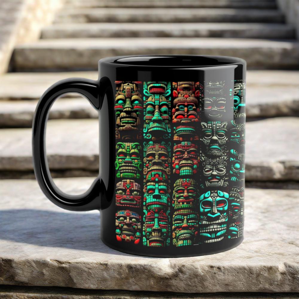 Coffee Tea Like - Taş insanlar Maya kültürü seramik kahve