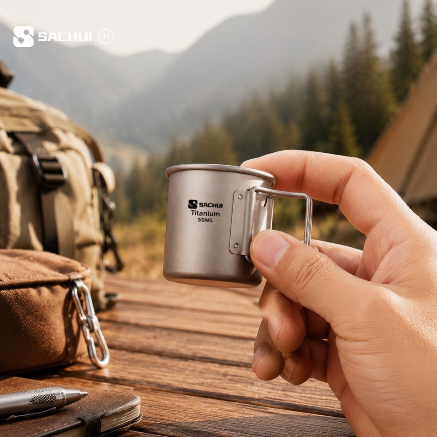 Coffee Tea Exchange - 50 ml Saf Titanyum Mini Açık