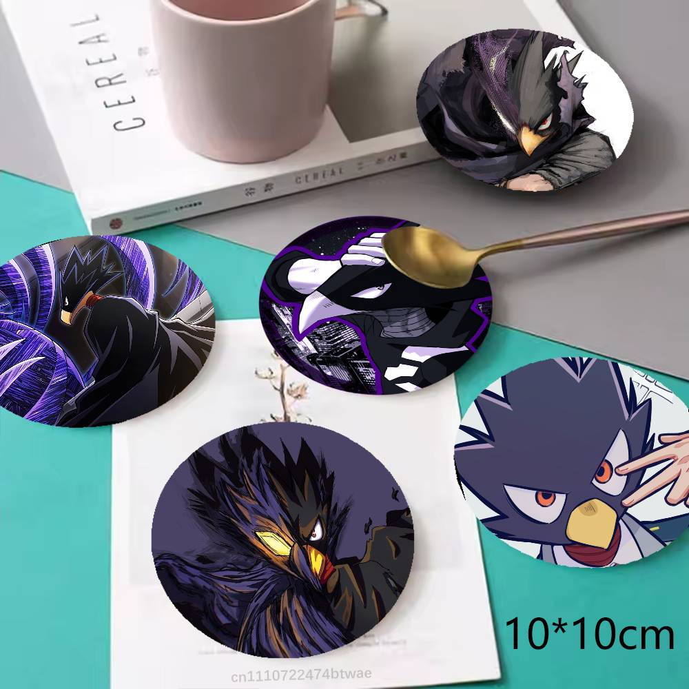 T And Tea Coffee - MHA T-Tokoyami Fumikage Ahşap Bardak Altlığı