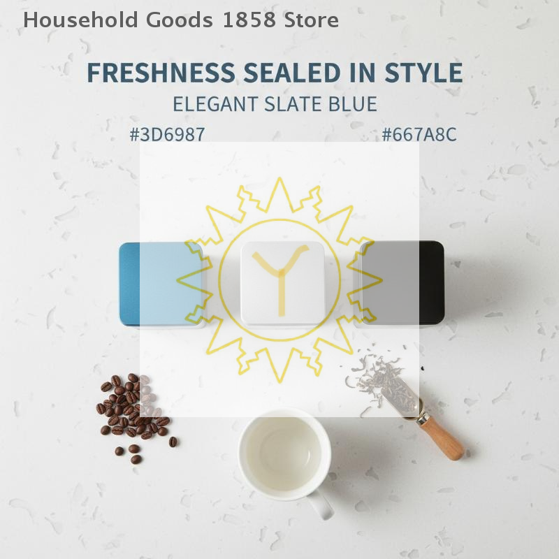 Coffee Bean And Tea Leaf - Kahve Çekirdeği Çay Yaprağı Şeker Saklama