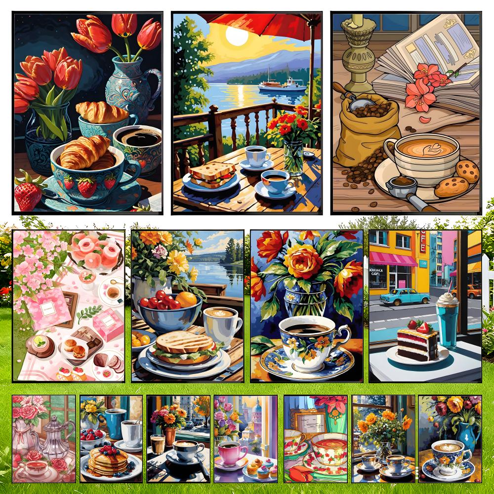 Coffee Tea Poster - Öğleden Sonra Çayı Kahve Fincanı Tasarımı