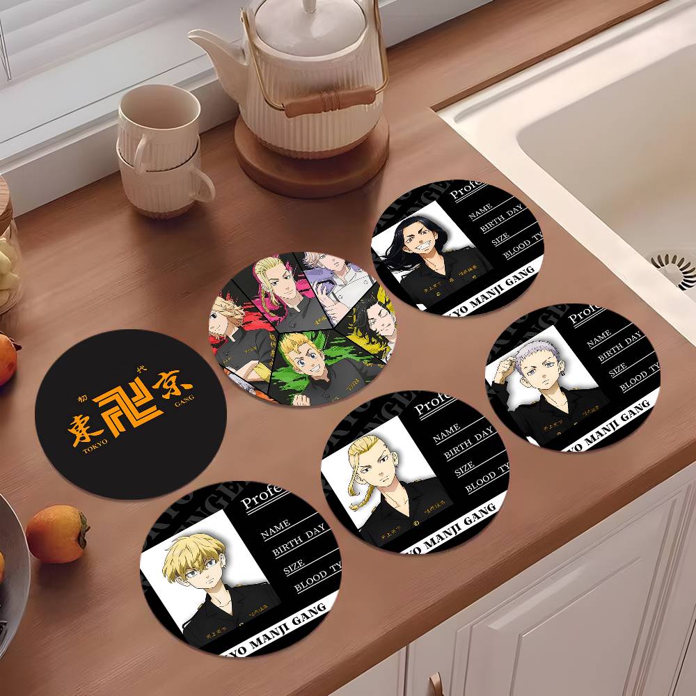 T And Tea Coffee - Anime T-Tokyo R-Revengers Bardak Altlıkları 10cm