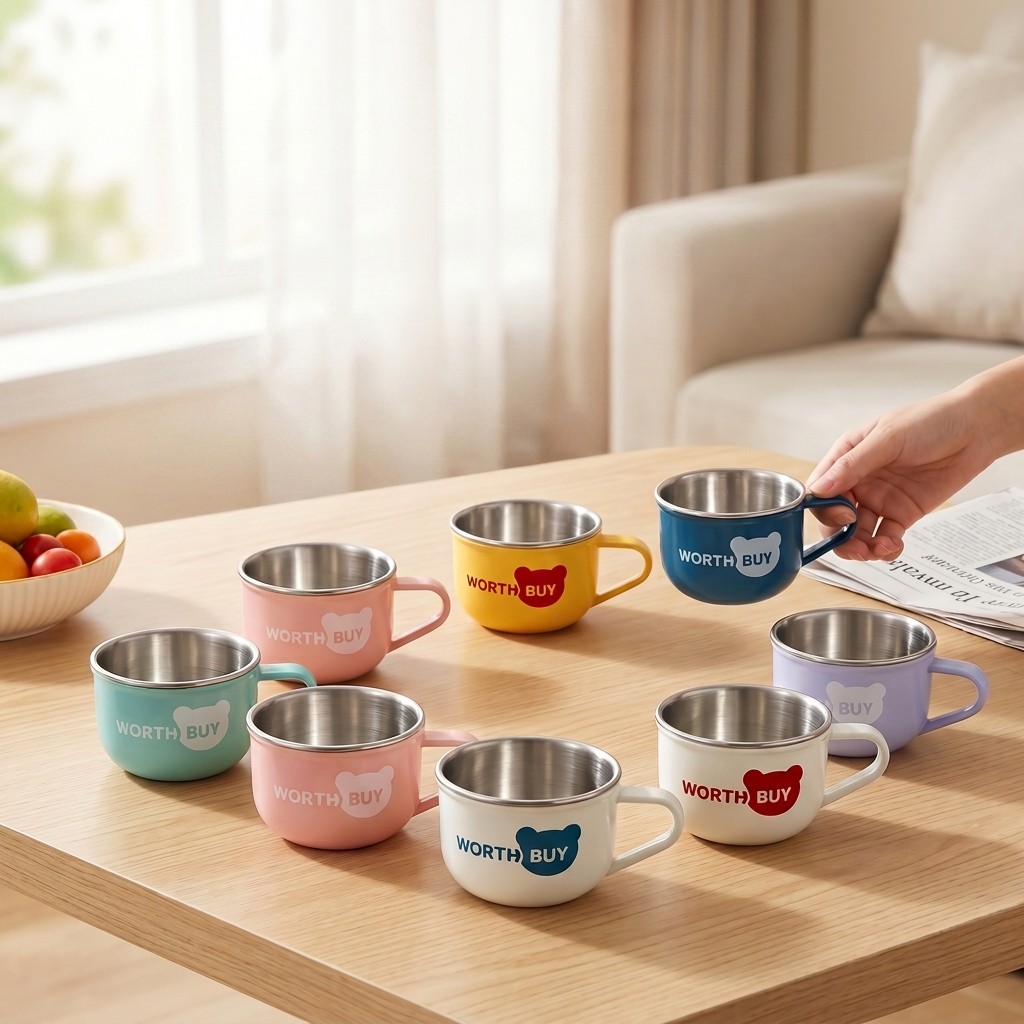 Coffee Tea Catering - Şirin Kahve Kupası 304 Paslanmaz Çelik