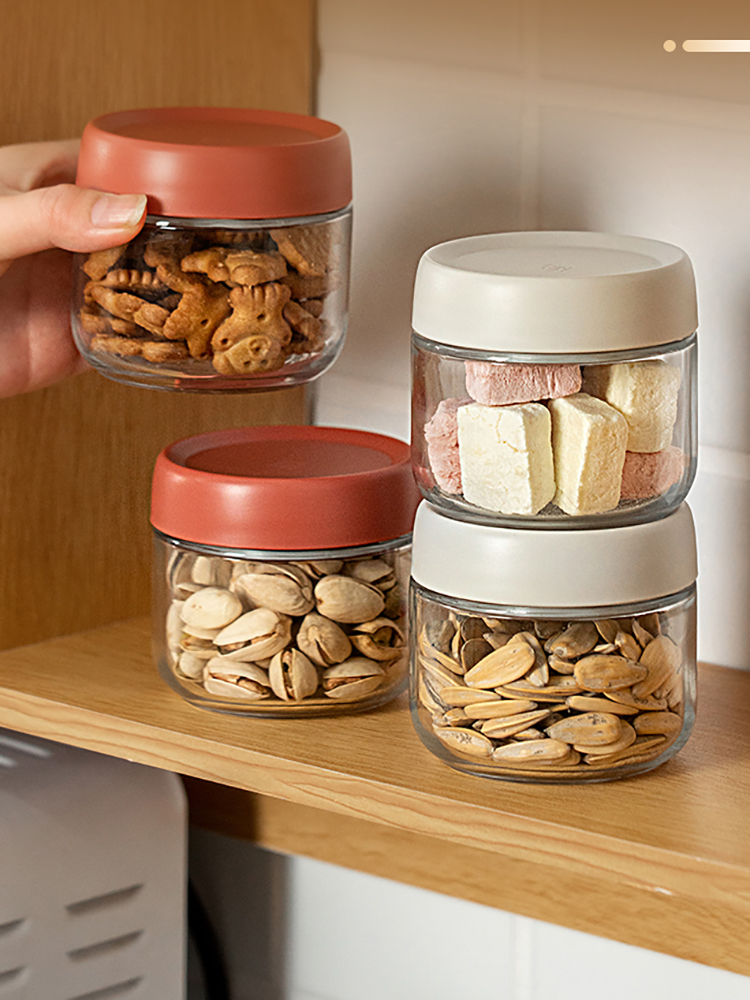 Coffee Tea Station - 280ml sızdırmaz cam kavanoz şeker fındık