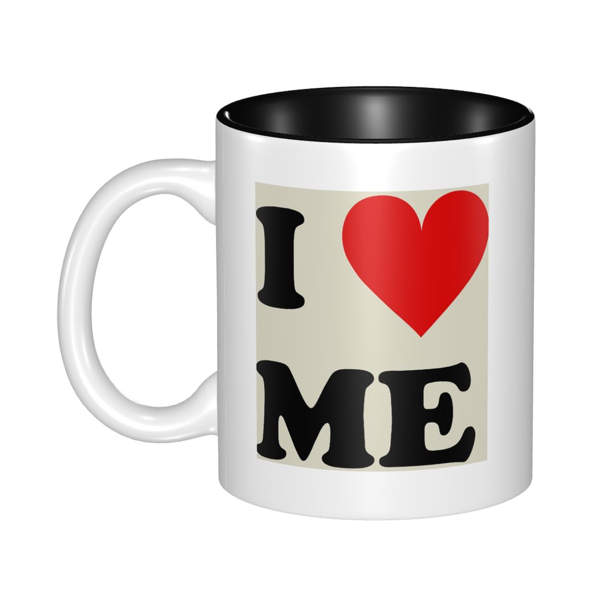 Coffee Tea With Me - Beni Seviyorum Kalp Kupa Komik Seramik
