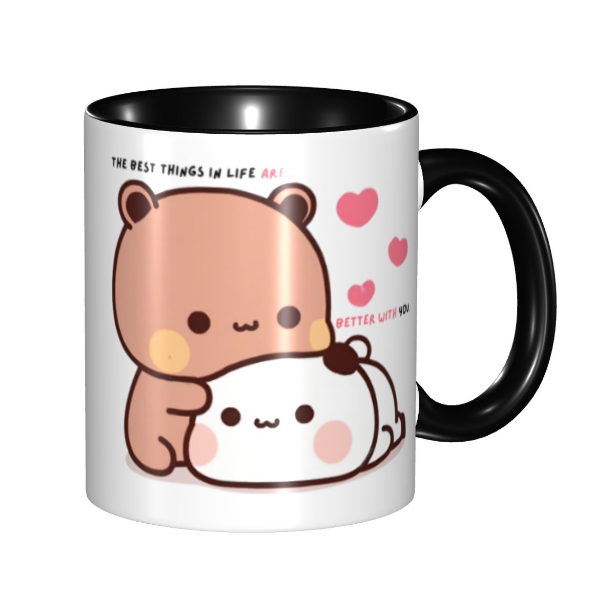 Coffee Tea Love - Kişiselleştirilmiş Panda Ayı Ve Brownie Gerçek