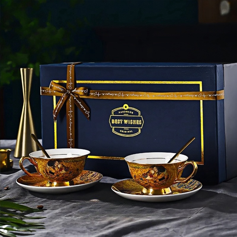Coffee Tea Catering - Kraliyet Barok Tarzı Kemik Çini Kahve