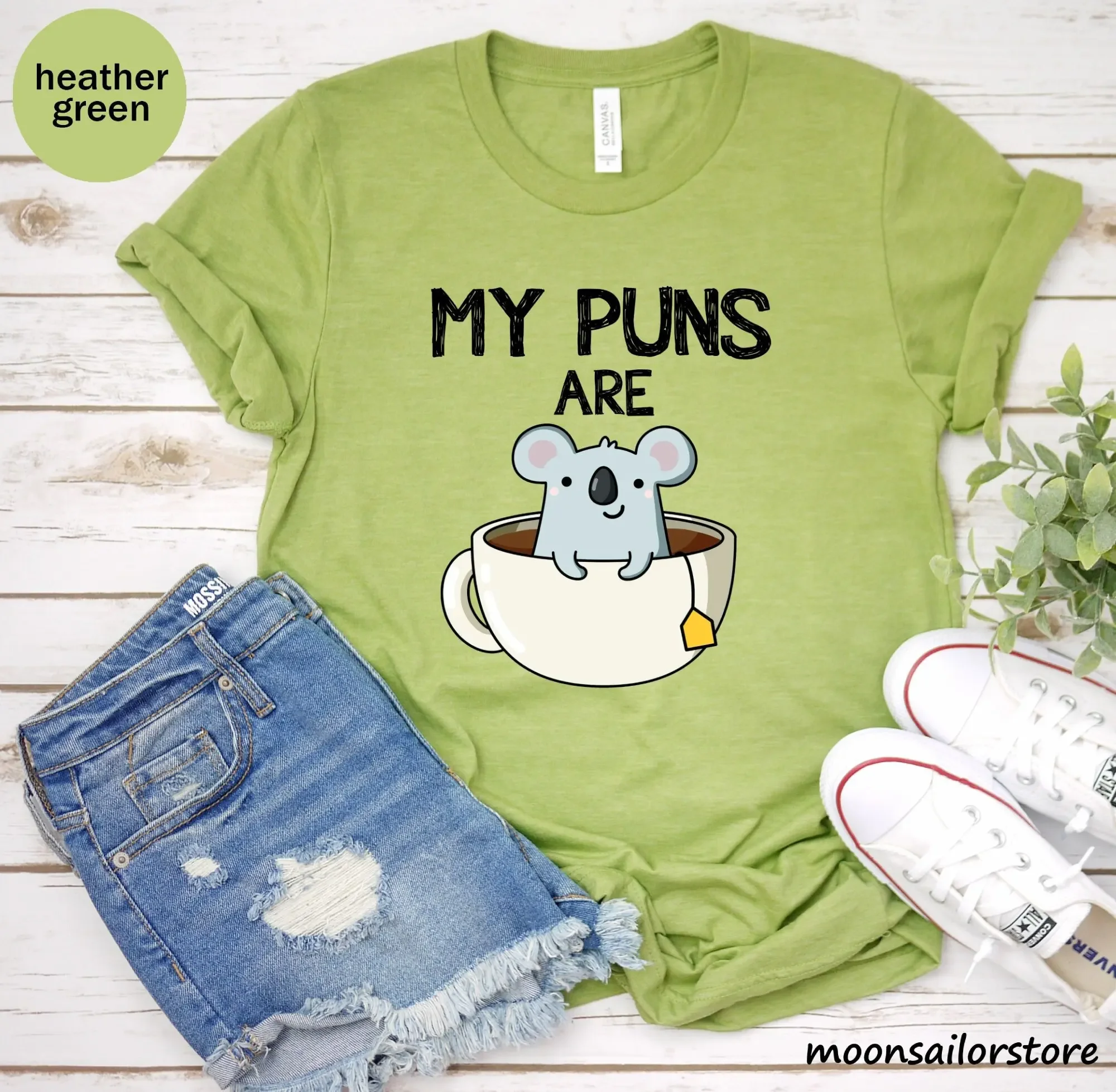 T And Tea Coffee - Benim Kelimelerim Koala Çayı Tişörtü Komik