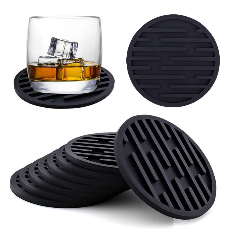 Coffee Tea Station - 3 adet 10 cm Silikon Coaster