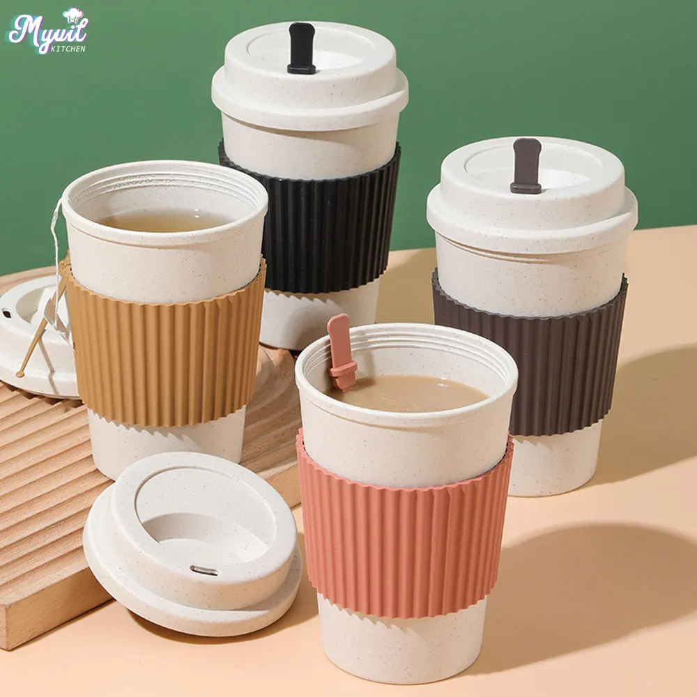 Coffee Tea Exchange - 450 ML Kahve Kapaklı Bardak Buğday