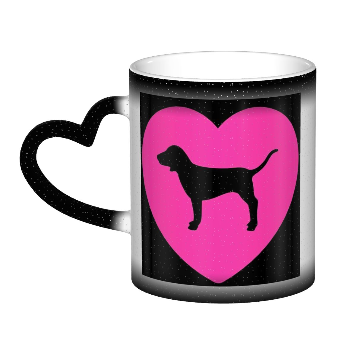 Coffee Tea Love - Aşk Pembe Kupa Komik Seramik Kahve