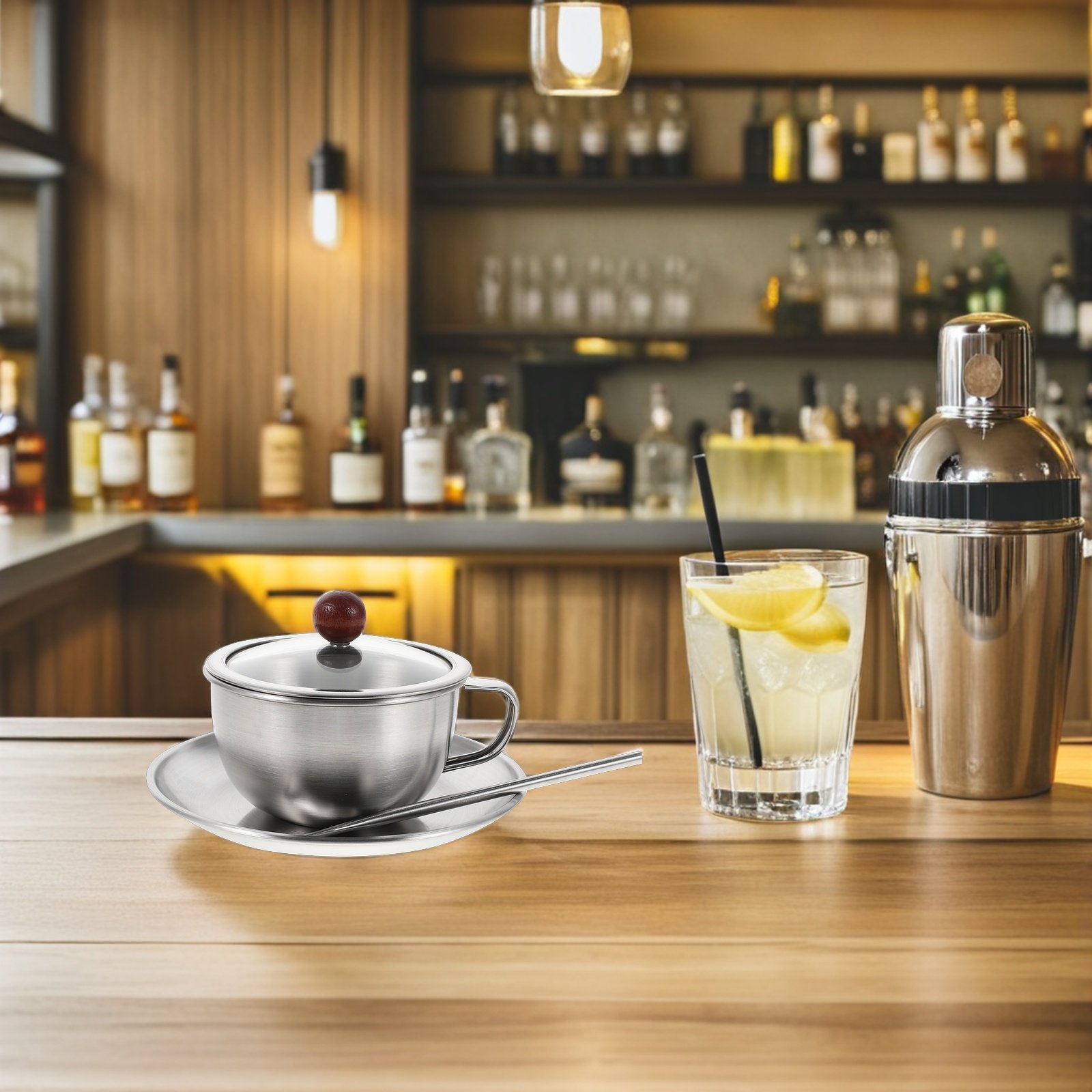Mug Tea Coffee - 1 takım Vintage kahve fincan seti