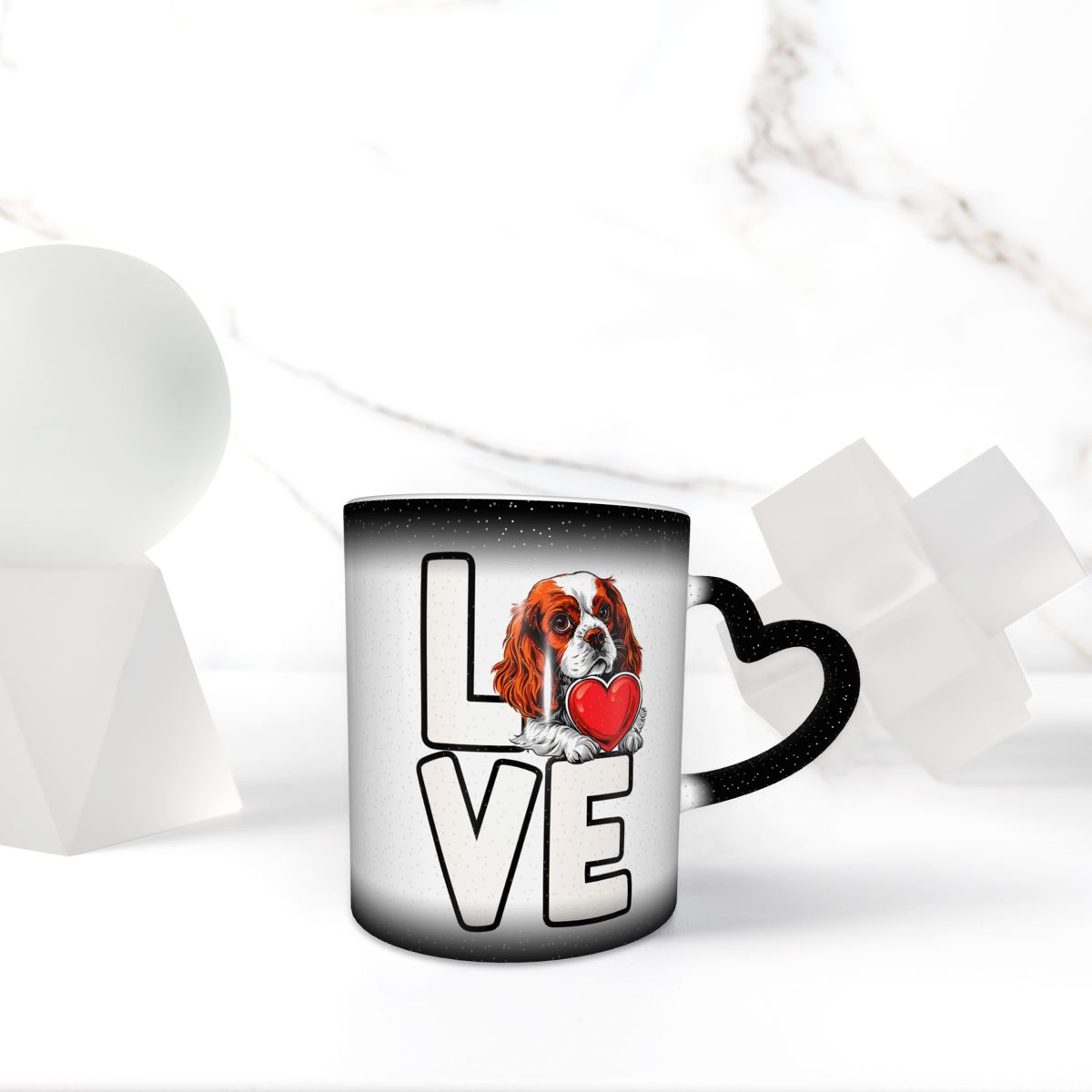 Coffee Tea Love - Cavalier King Charles Spaniel Köpek Aşk