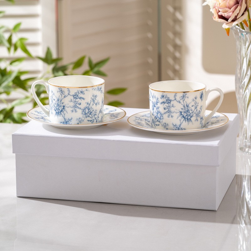 Coffee Tea Love - Yeni Avrupa Tarzı Kemik Çini Kahve