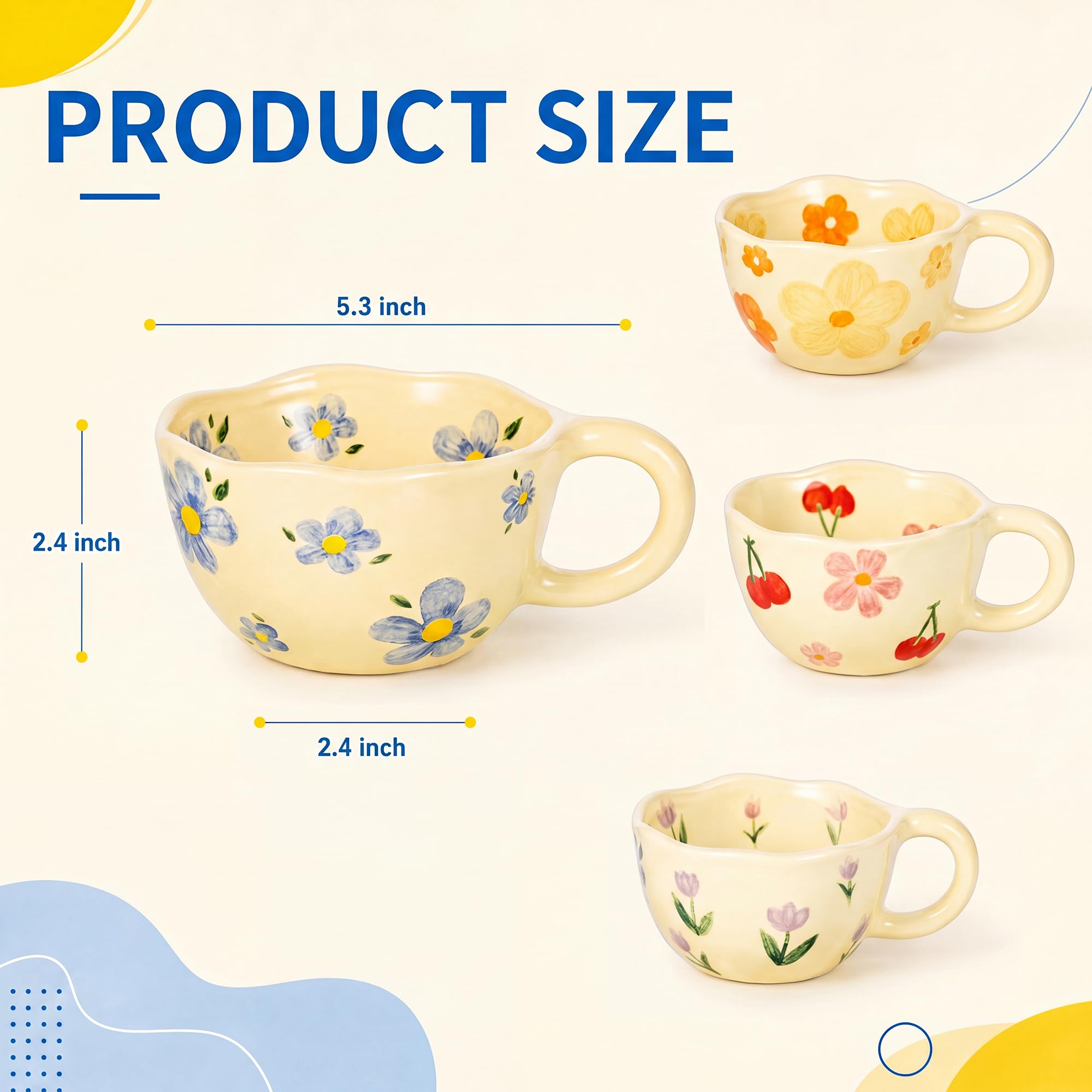 4'lü Paket Sevimli El Boyaması - Coffee Tea Love incelemesi ve fiyatı