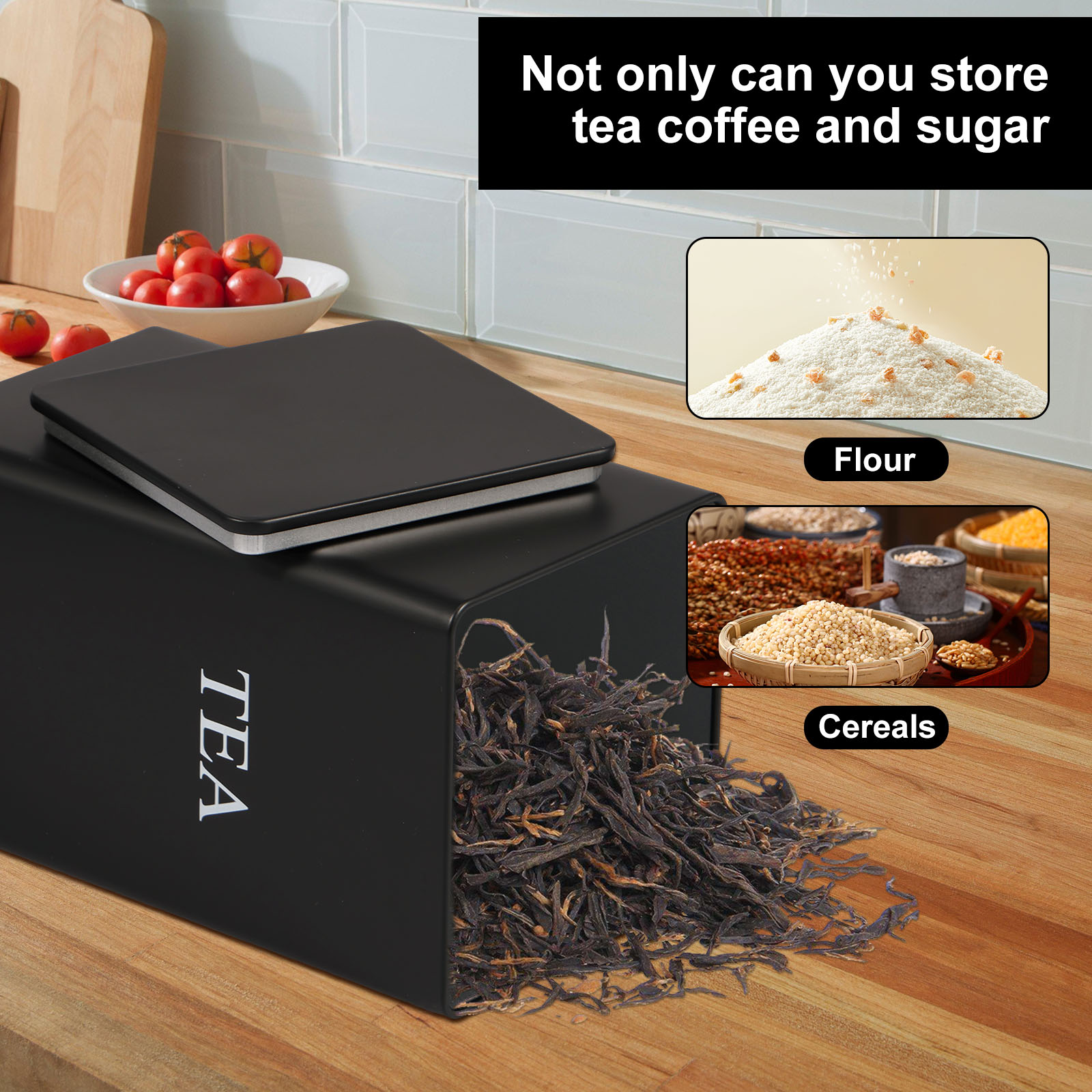 3 adet kahve çekirdeği saklama - Coffee Tea Canister Set incelemesi ve fiyatı