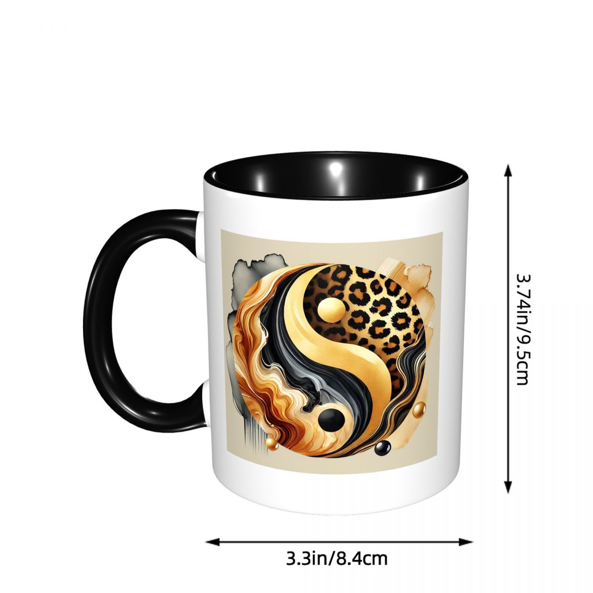 Leopar Yin Yang Lüks Altın Mer - Coffee Tea Yin Yang incelemesi ve fiyatı