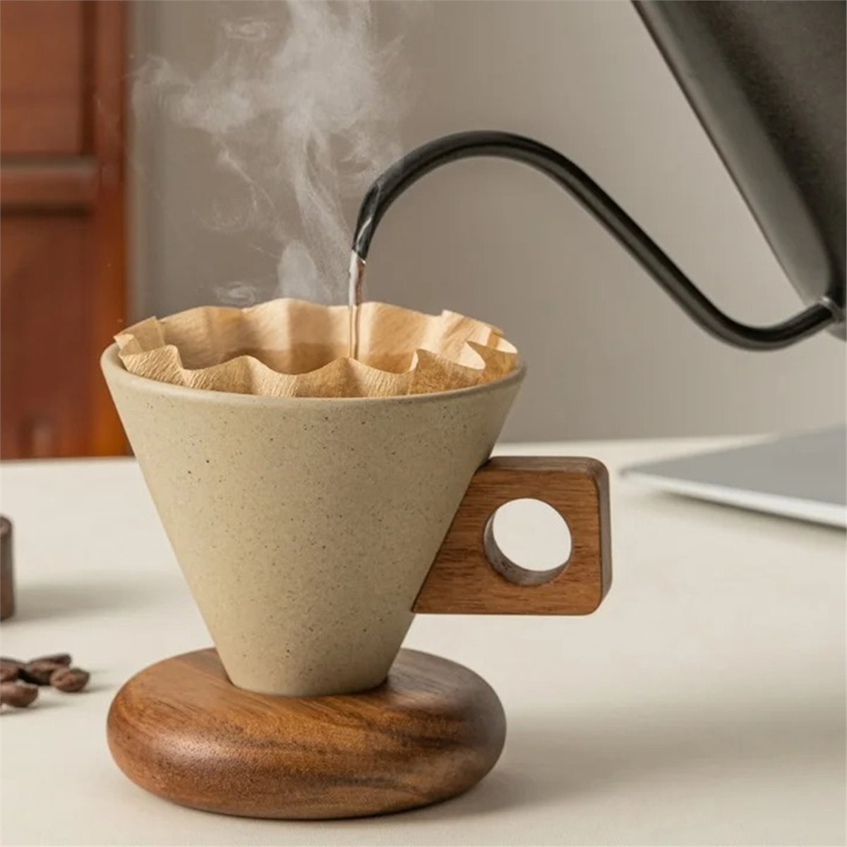 Seramik Kahve Fincanı ve Ahşap - Coffee Tea Cups incelemesi ve fiyatı