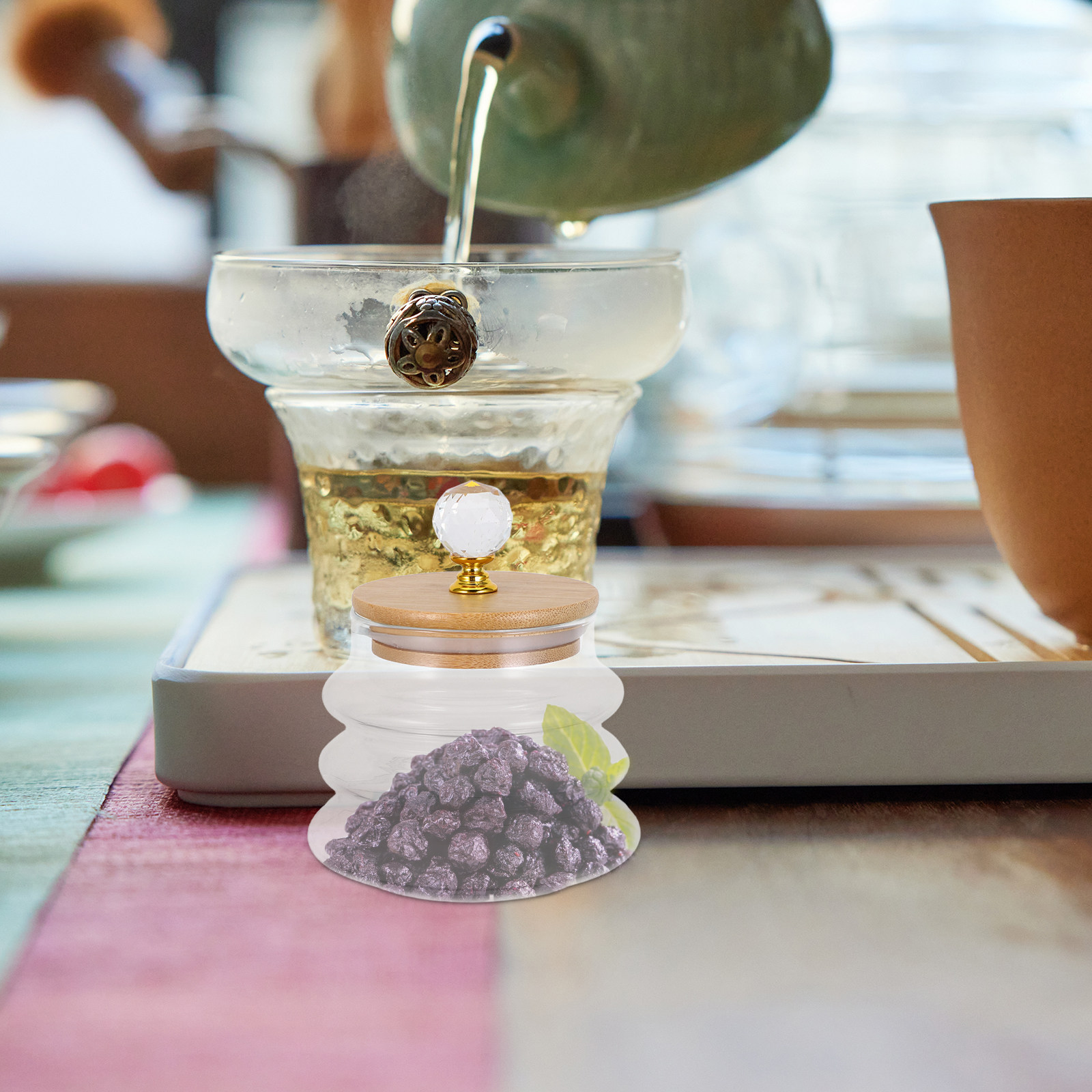 Şeffaf Cam Saklama Kavanozu Ha - Coffee Bean And Tea Leaf incelemesi ve fiyatı
