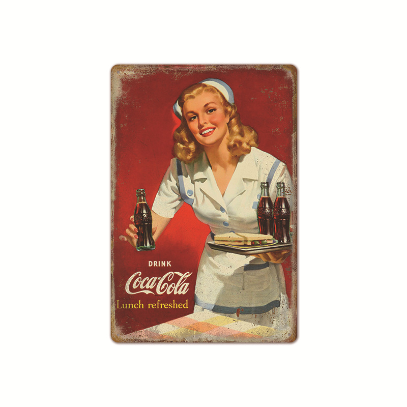 Vintage kola logosu Metal Post - Coffee Tea Poster incelemesi ve fiyatı