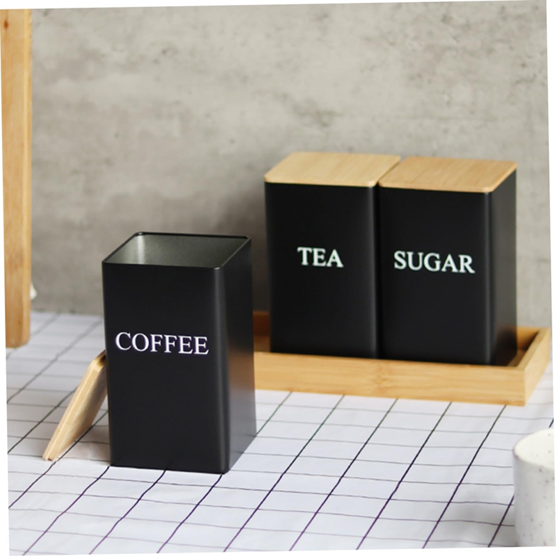 3'lü Çay Kahve Şeker Saklama K - Coffee Tea Canister Set incelemesi ve fiyatı