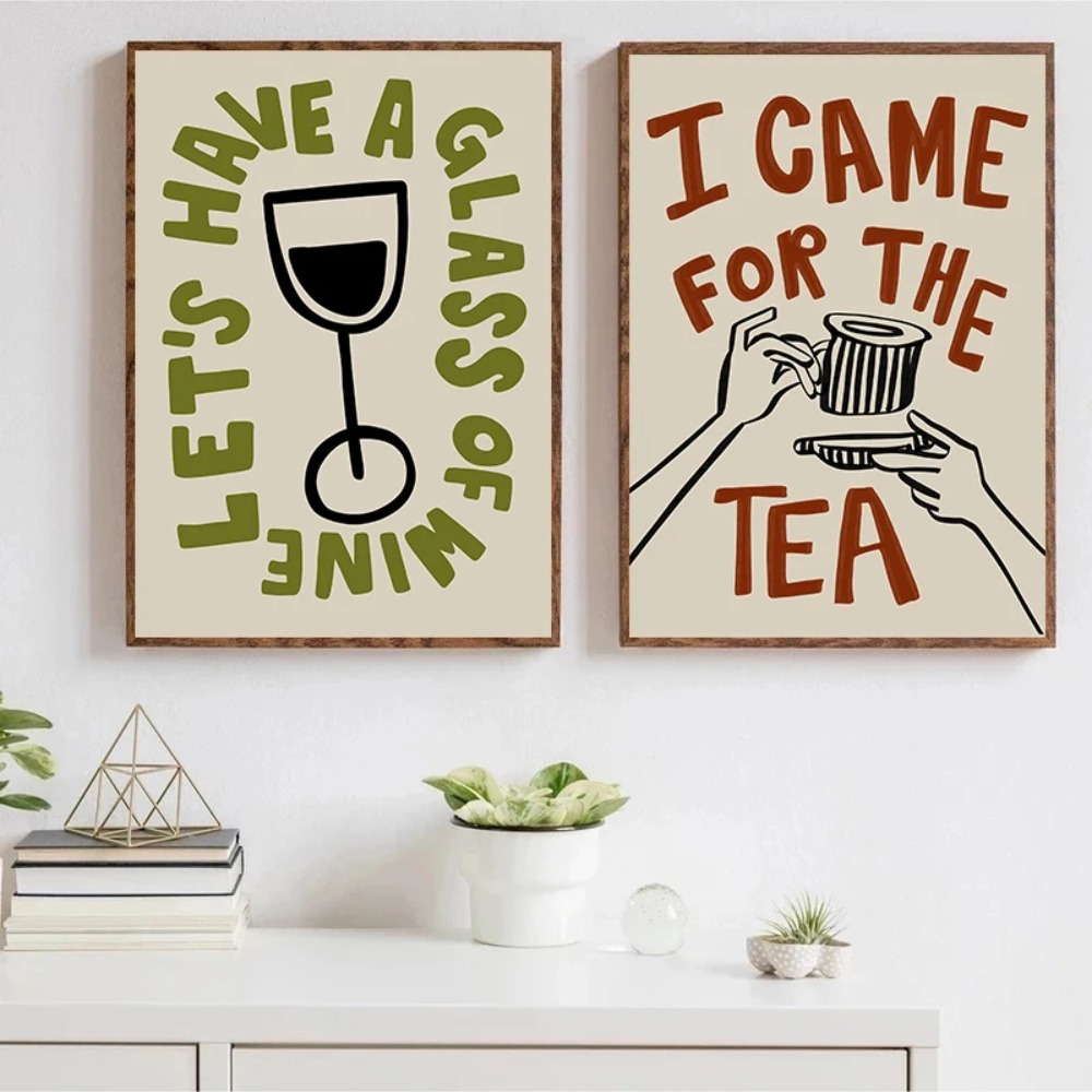 Kahve Dükkanı Öğleden Sonra Ça - Coffee Tea Poster incelemesi ve fiyatı