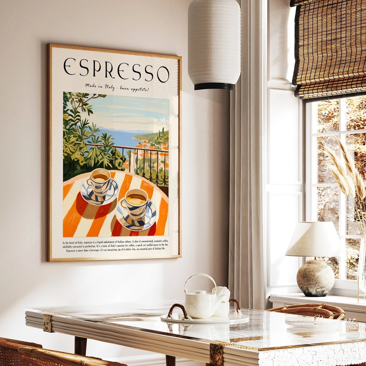İtalyan Espresso Kahve Kanvas  - Coffee Tea Poster incelemesi ve fiyatı