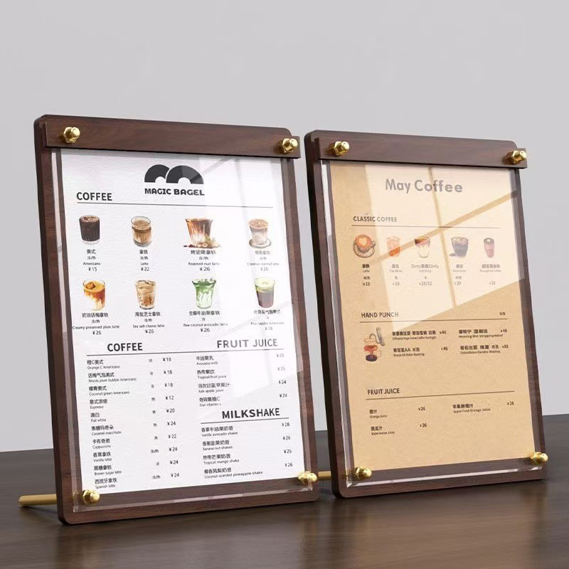 Özel A4/A5 Akrilik Ahşap Desen - Coffee Tea Station incelemesi ve fiyatı