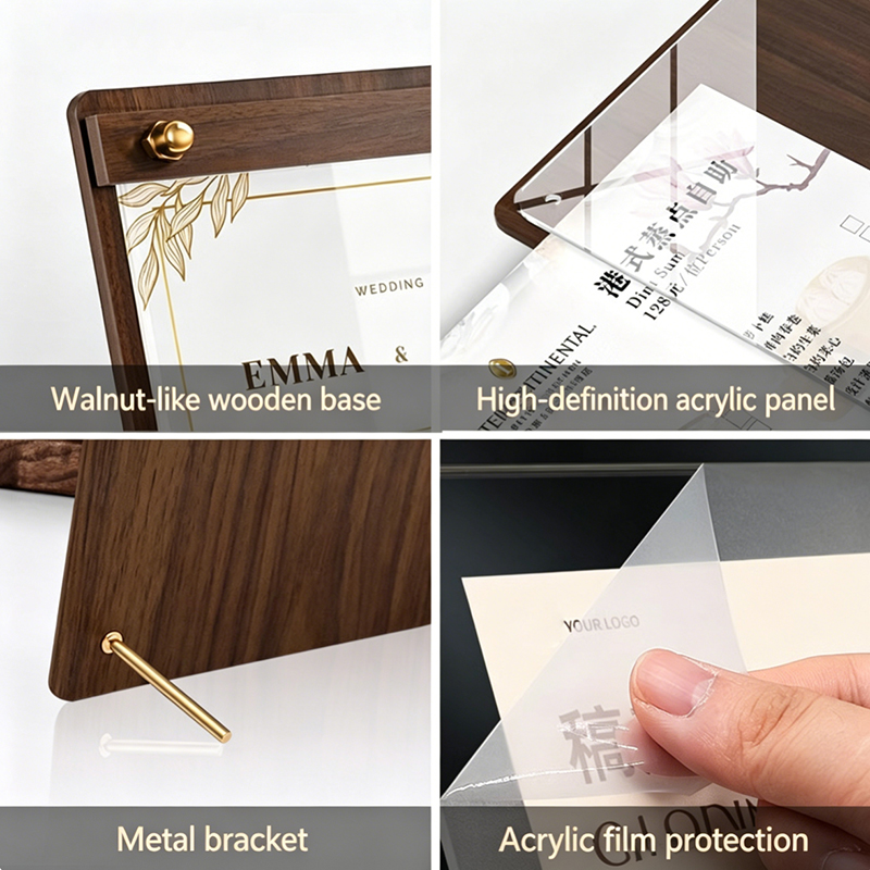 Özel A4/A5 Akrilik Ahşap Desen - Coffee Tea Station incelemesi ve fiyatı