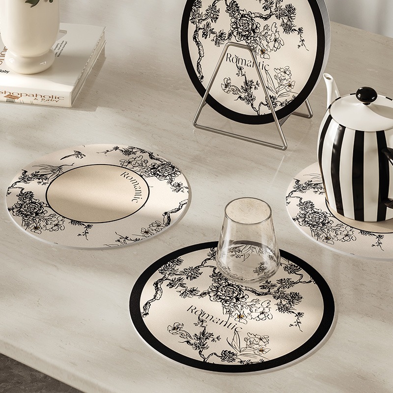 Coaster için yuvarlak deri Pla - T And Tea Coffee incelemesi ve fiyatı