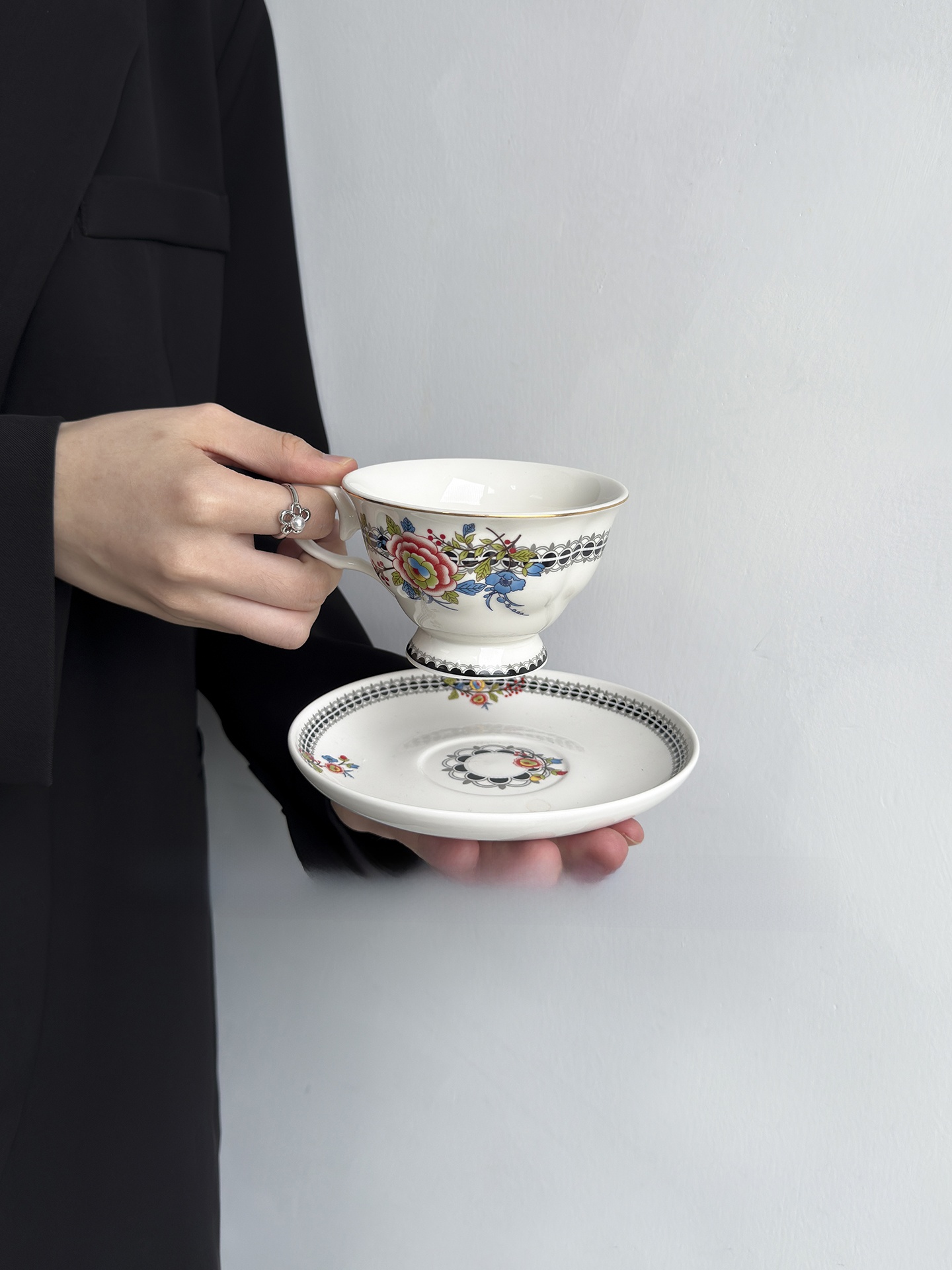 İngiliz Tarzı Çiçek Desenli Ka - Coffee Tea English incelemesi ve fiyatı