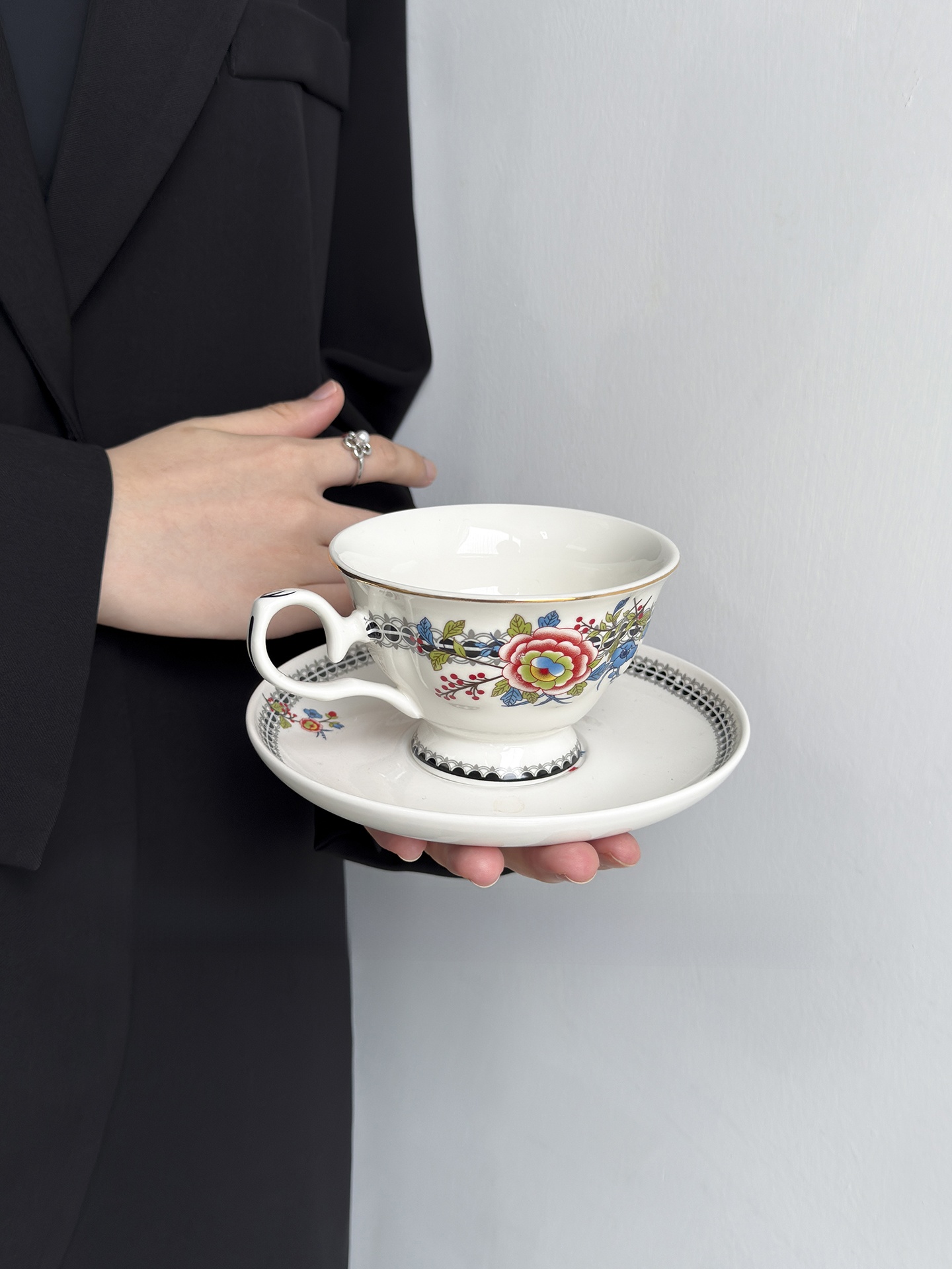 İngiliz Tarzı Çiçek Desenli Ka - Coffee Tea English incelemesi ve fiyatı