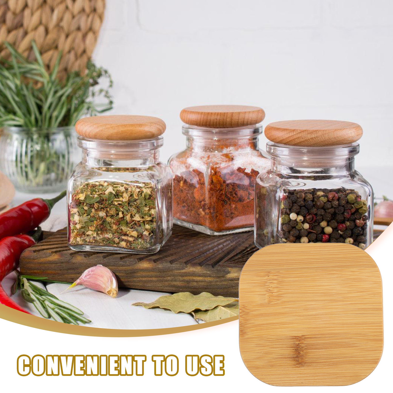 4 Adet Cam Saklama Kabı Bambu  - Coffee Bean And Tea Leaf incelemesi ve fiyatı