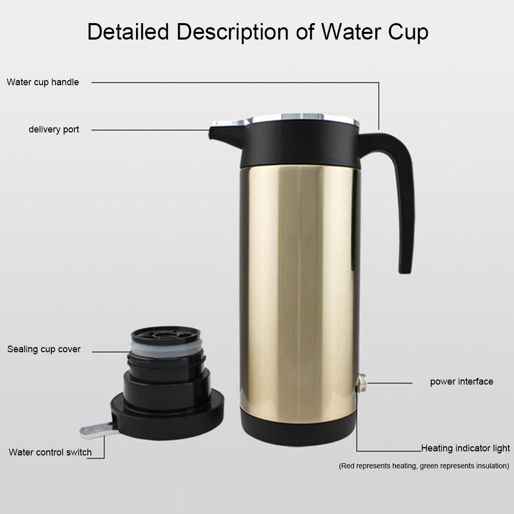 1200ML 12V/24V Elektrikli Isıt - Tea And Coffee Kettle incelemesi ve fiyatı