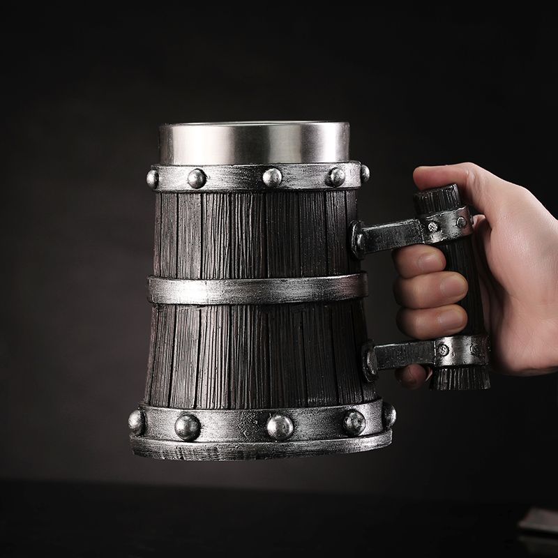 Ahşap Desenli Bira Bardağı Reç - Mug Tea Coffee incelemesi ve fiyatı