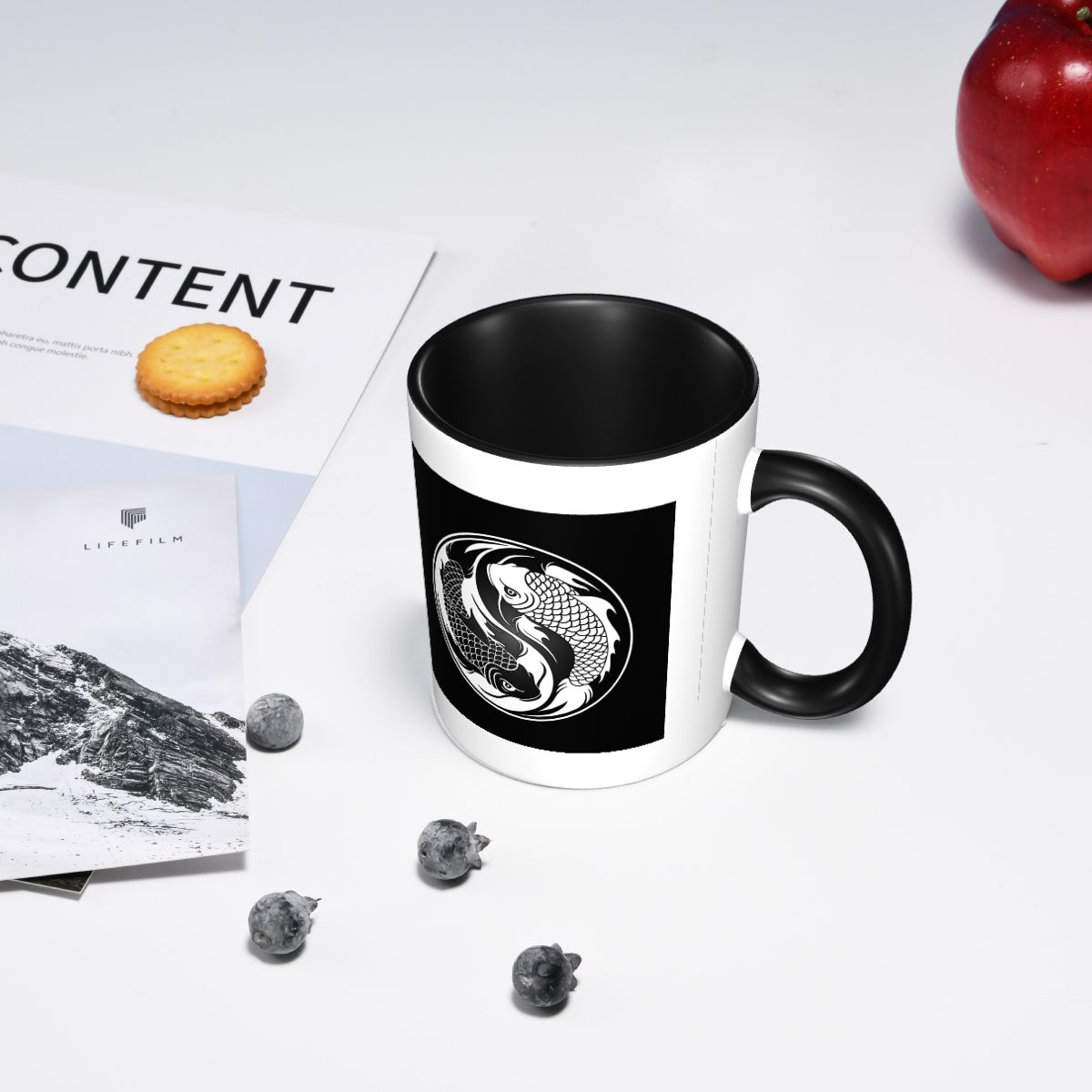 Siyah Beyaz Yin Yang Koi Balık - Coffee Tea Yin Yang incelemesi ve fiyatı