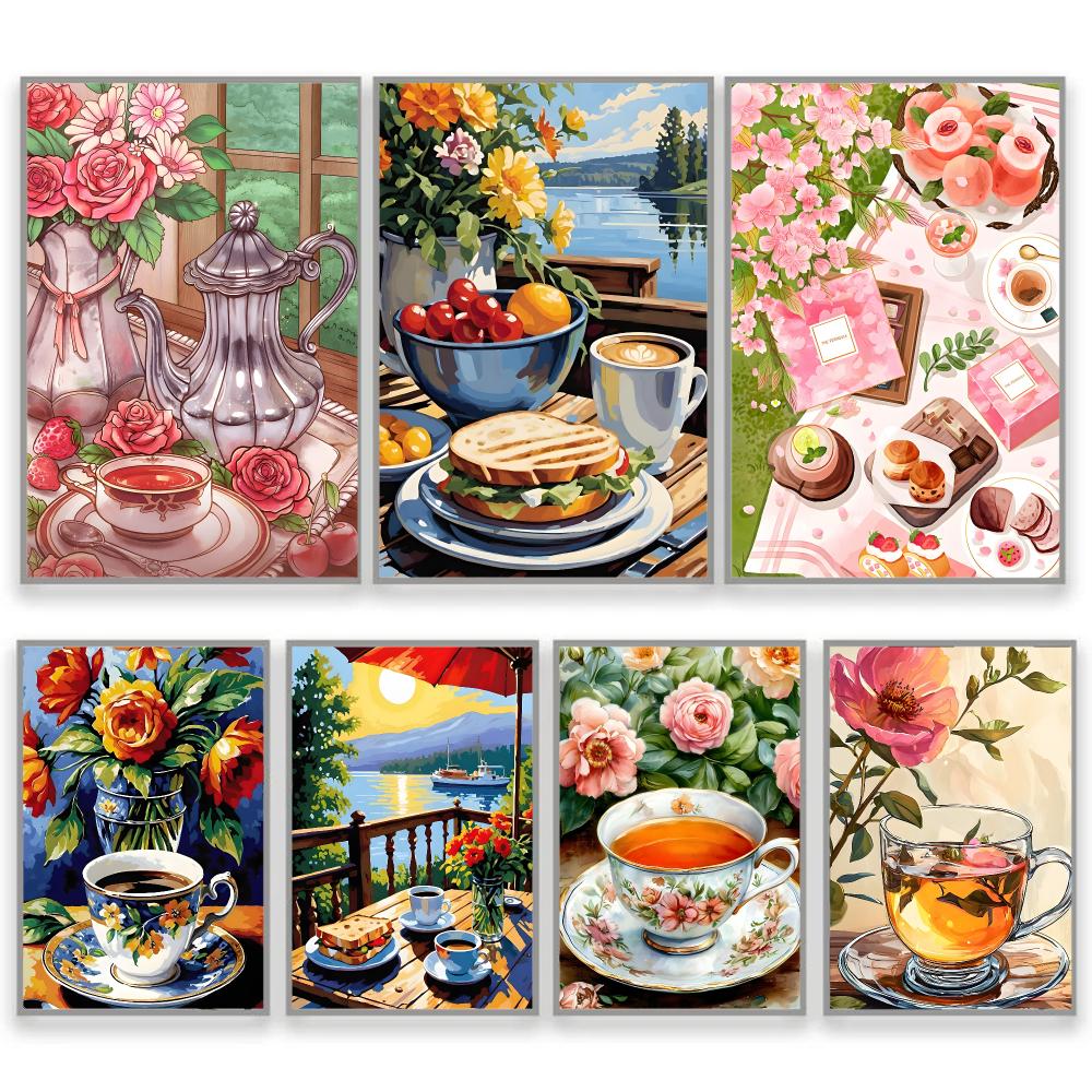 İkindi Çayı Kahve Fincanı Ev O - Coffee Tea Poster incelemesi ve fiyatı